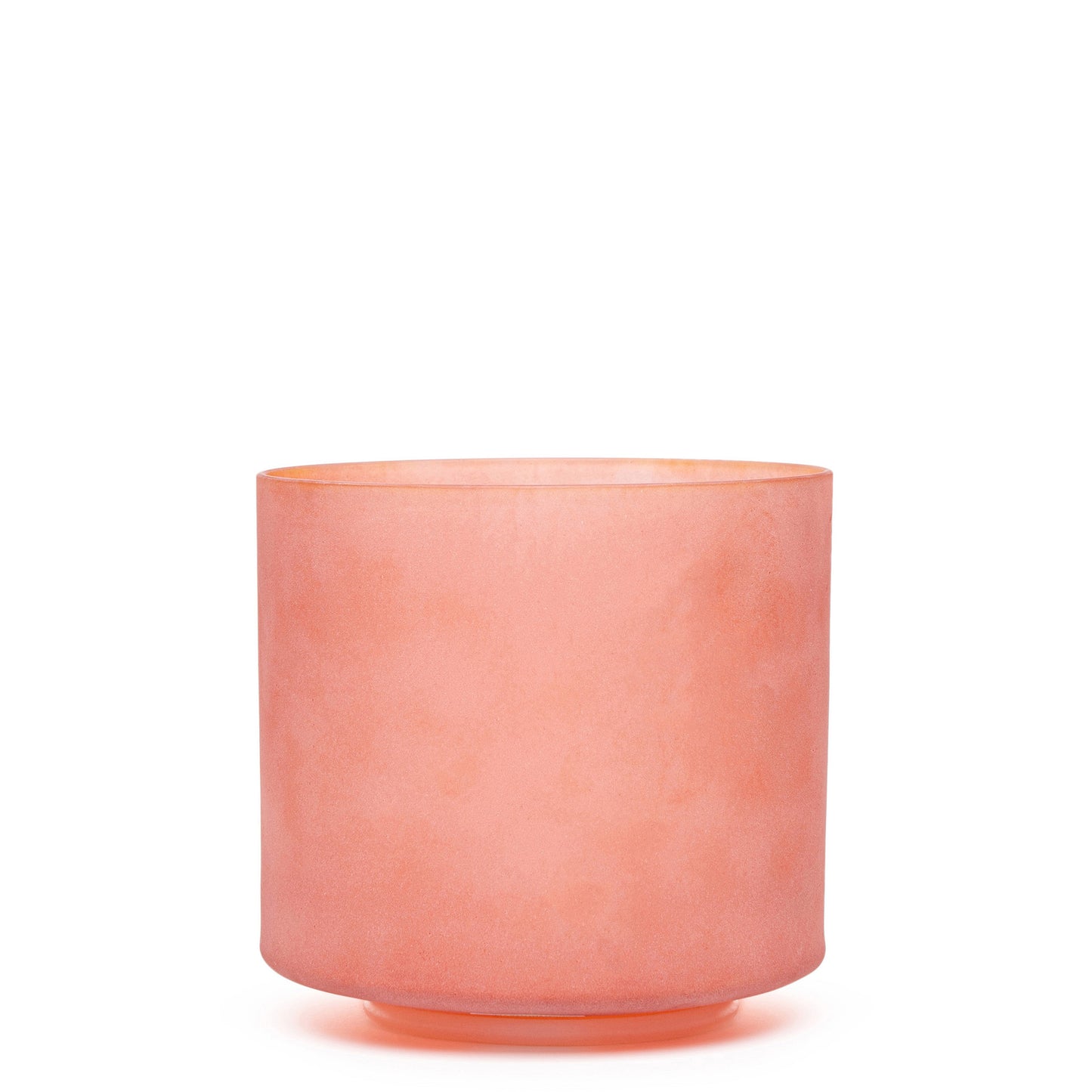 Pink Himalayan Salt, White Light Aura Gold Insdie Frosted Bowl, 8", C#+15