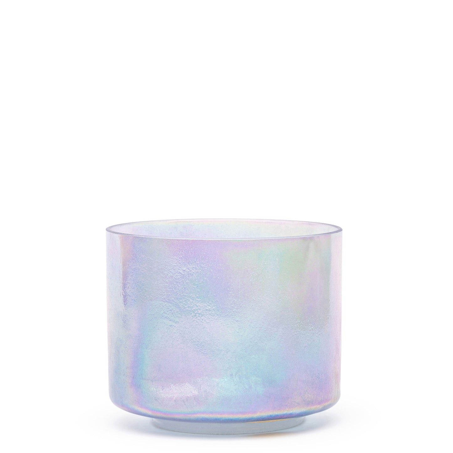 Tesseract Salt, Platinum, Aqua Aura Gold Inside Bowl, 8" E+40