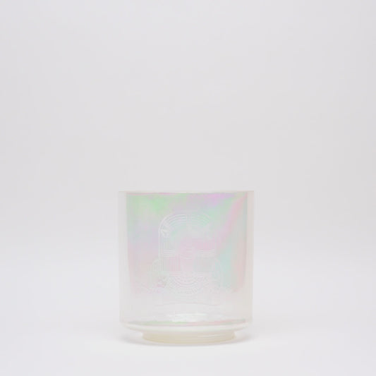 Platinum with Etched Hathor Bowl, 8", D#-10